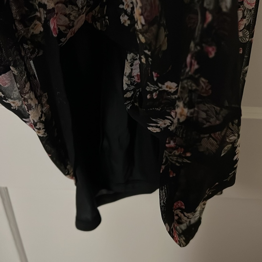 NWT INC floral see through dress petite size: PS - Picture 5 of 11